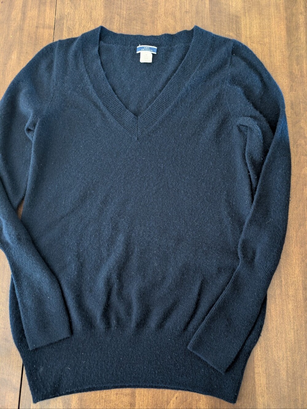 J. Crew Navy Cashmere Sweater Medium